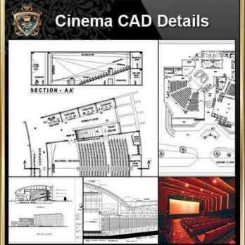 Cinema Design,Autocad Blocks,Cinema Details,Cinema Section,Cinema elevation design drawings