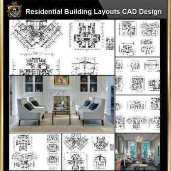 ★【Over 58+ Residential Building Plan,Architecture Layout,Building Plan Design CAD Design,Details Collection】@Autocad Blocks,Drawings,CAD Details,Elevation
