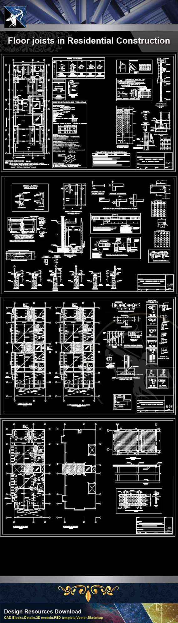 【Architecture CAD Details Collections】Flooring CAD Details V.3