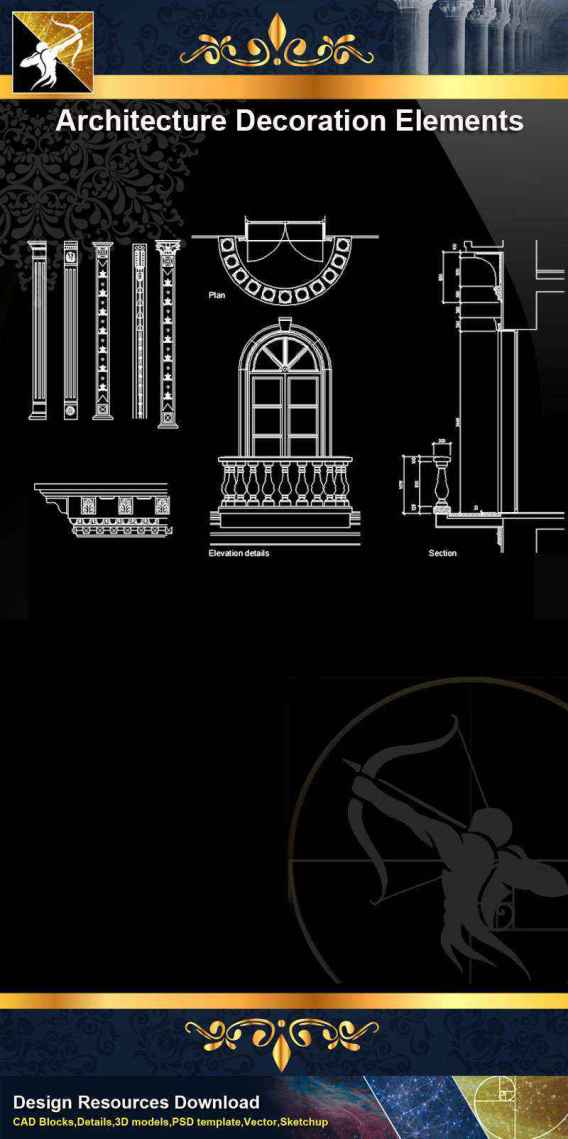 ★【 Free Architecture Decoration Elements V.13】