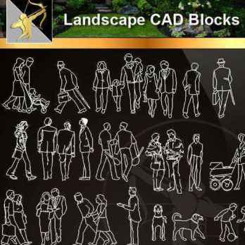 ★【 People Blocks】@Autocad Blocks,Drawings,CAD Details,Elevation