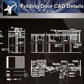 【Architecture CAD Details Collections】Folding Door CAD Details