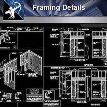 【Architecture CAD Details Collections】Framing CAD Details Collection
