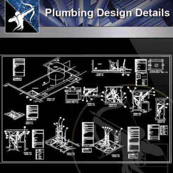 【Architecture CAD Details Collections】Plumbing CAD Detail Drawings(Good)